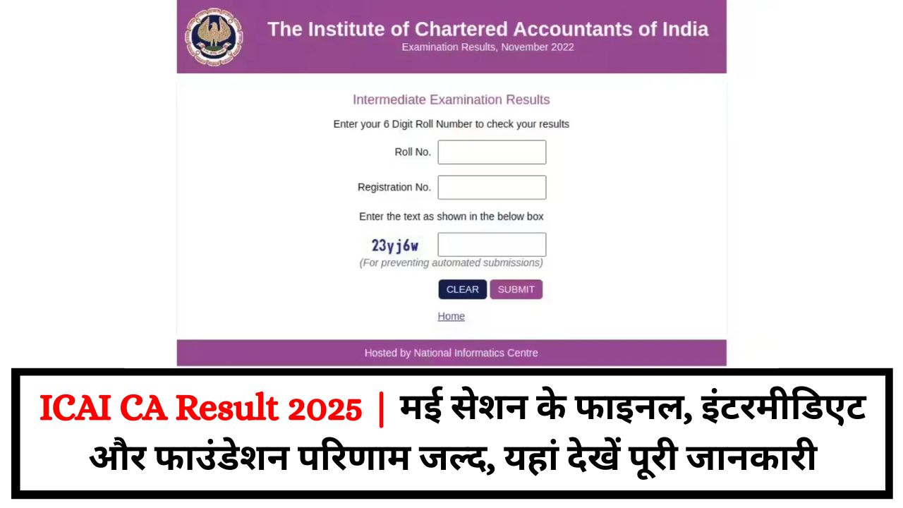 ICAI CA Result 2025