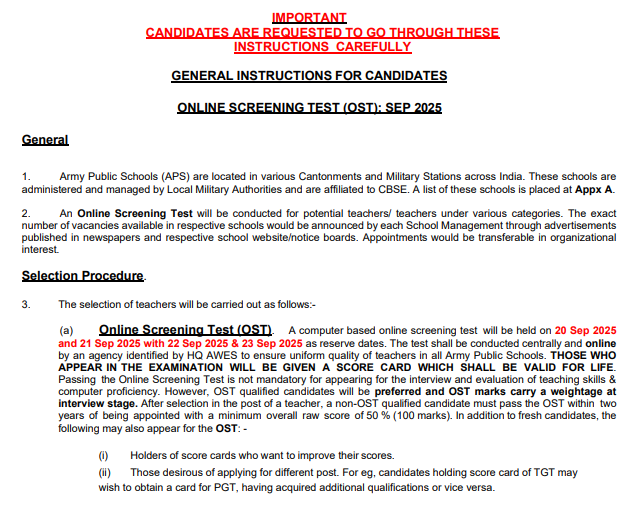 AWES Admit Card 2025