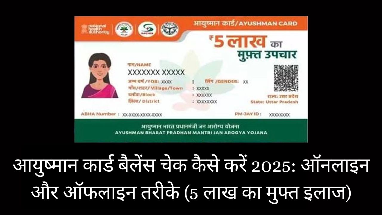 Ayushman Card Balance Kaise Check Karen